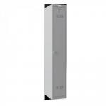 Phoenix PL Series PL1130GGK 1 Column 1 Door Personal locker in Grey with Key Lock PL1130GGK