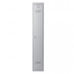 Phoenix PL Series PL1130GGK 1 Column 1 Door Personal locker in Grey with Key Lock PL1130GGK
