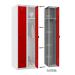 Phoenix PL Series PL1130GRC/ADD Additional Add On Column 1 Door Personal locker Grey Body/Red Door with Combination Lock PL1130GRC/ADD