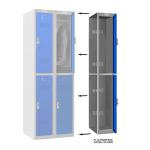Phoenix PL Series PL1230GBE/ADD Additional Add On Column 2 Door Personal locker Grey Body/Blue Door with Electronic Lock PL1230GBE/ADD