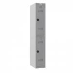 Phoenix PL Series PL1230GGC 1 Column 2 Door Personal Locker in Grey with Combination Locks PL1230GGC