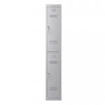 Phoenix PL Series PL1230GGE 1 Column 2 Door Personal Locker in Grey with Electronic Locks PL1230GGE