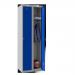Phoenix PL Series PL2160GBK 2 Column 2 Door Personal Locker Combo Grey Body/Blue Doors with key Locks
