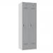 Phoenix PL Series PL2160GGE 2 Column 2 Door Personal Locker Combo in Grey with Electronic Locks