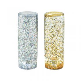 Unbranded Shake and Shine Light Up Glitter Tub GoldSilver Battery Operated (Pack of 2) SGSGS PLN10014