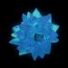 Flashing LED Crystal Shaped Ball Light 60mm Diameter Battery Operated SFCB PLN47170