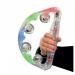 Flashing LED Light Up Tambourine Plastic Large STAM PLN88032