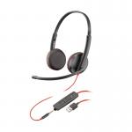 Plantronics Blackwire Binaural C3225 USB-A 209747-101 PLR16020