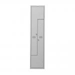 Phoenix PLZ Series PLZ1240GGK 1 Column 2 Door Personal Z Locker in Grey with Key Locks PLZ1240GGK