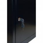 Phoenix Top Loading Parcel Box with Key Lock Black PB0581BK PN01169