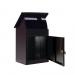 Phoenix Top Loading Parcel Box with Key Lock Black PB0581BK 