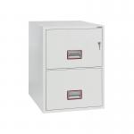 Phoenix FS2272K Vertical Fire File 2 Drawer Key Lock White FS2272K PN06243