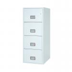 Phoenix FS2274K Vertical Fire File 4 Drawer Key Lock White FS2274K PN06454