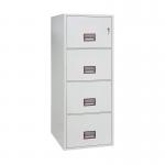 Phoenix World Class 4 Drawer Vertical Fire Rated Filing Cabinet Key Lock FS2254K PN10016