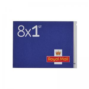 Royal Mail First Class Stamp Book Pack of 8 1CB8SINGLE POF15477