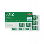 Royal Mail Second Class Postage Stamp Sheet (Pack of 50) BBS2 POF15482