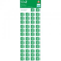Cheap Stationery Supply of Royal Mail Second Class Postage Stamp Sheet (Pack of 50) BBS2 POF15482 Office Statationery
