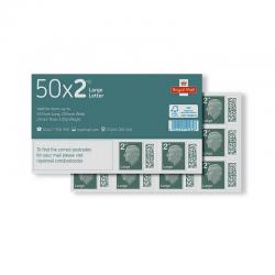 Royal Mail Second Class Large Postage Stamp Sheet (Pack of 50) BBSL2 POF15484