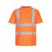 Portwest Eco High Visibility T-Shirt Short Sleeve Orange Small (Pack of 6) EC12ORRS POW01604