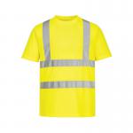 Portwest Eco High Visibility T-Shirt Short Sleeve Yellow 4XL (Pack of 6) EC12YER4XL POW01608