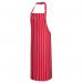 Portwest Butchers Apron RedWhite (Pack of 12) POW02115