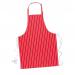 Portwest Butchers Apron RedWhite (Pack of 12) POW02115