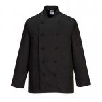 Portwest Somerset Chefs Jacket LS L Blk POW02671