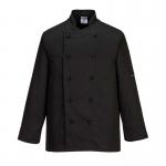 Portwest Somerset Chefs Jacket LS M Blk POW02672