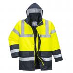 Portwest Hi Vis Contrast Winter Traffic Jacket S Yellow POW03342