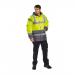 Portwest Hi Vis Contrast Winter Traffic Jacket S Yellow POW03342