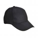 Portwest Six Panel Baseball Cap Blk (Pack of 12) POW03459