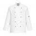 Portwest Somerset Chefs Jacket LS XS White POW03700