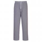 Portwest Bromley Chefs Trousers L Bl Check Tall POW09466