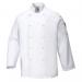 Portwest Suffolk Chefs Jacket LS XS White POW10654