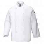 Portwest Suffolk Chefs Jacket LS S White POW10655