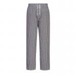 Portwest Bromley Chefs Trousers 4XL Blk Check POW12148