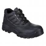 Portwest Steel Split Leather Mid Boot S1P SR 39 Blk POW12582