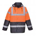 Portwest Hi Vis Contrast Winter Traffic Jacket M Orange POW12979