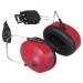 Portwest Clip-On Ear Defenders Red (Pack of 10) POW13467