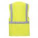 Portwest Berlin Hi Vis Executive Vest L Yellow (Pack of 10) POW13739