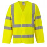 Portwest Hi Vis Band and Brace Jacket LS SM Yellow (Pack of 15) POW14156