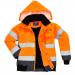 Portwest Hi Vis 3-in-1 Contrast Bomber Jacket M OrangeNavy POW14226