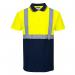 Portwest Hi Vis Contrast Polo Shirt SS S YellowNavy POW14245