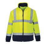 Portwest Hi Vis Contrast Fleece XS YellowNavy POW14378