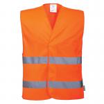 Portwest Hi Vis Two Band Vest LXL Orange (Pack of 10) POW14468