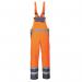 Portwest Hi Vis Breathable Contrast Rain Bib and Brace S OrangeNavy POW14510