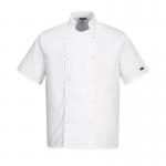 Portwest Cumbria Chefs Jacket SS XS White POW15343