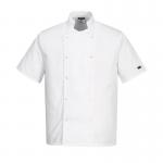 Portwest Cumbria Chefs Jacket SS XS White POW15343