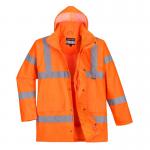 Portwest Hi Vis Breathable Rain Traffic Jacket S Orange POW15769