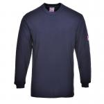 Portwest Flame Resistant Anti-Static Long Sleeve T-Shirt S Navy POW16181